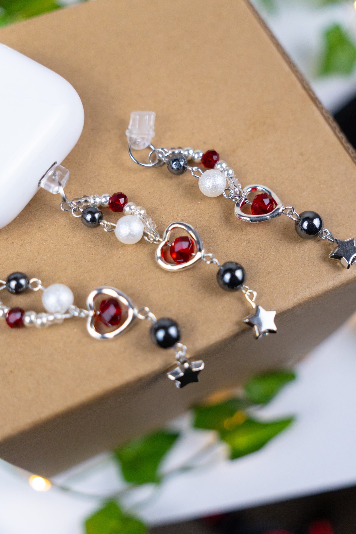 Y2K Cute Red Flame Phone Charm | Kindle dust plug charm | lightening /type-C /android, dainty charm cell tablet decor for bts army fan gift