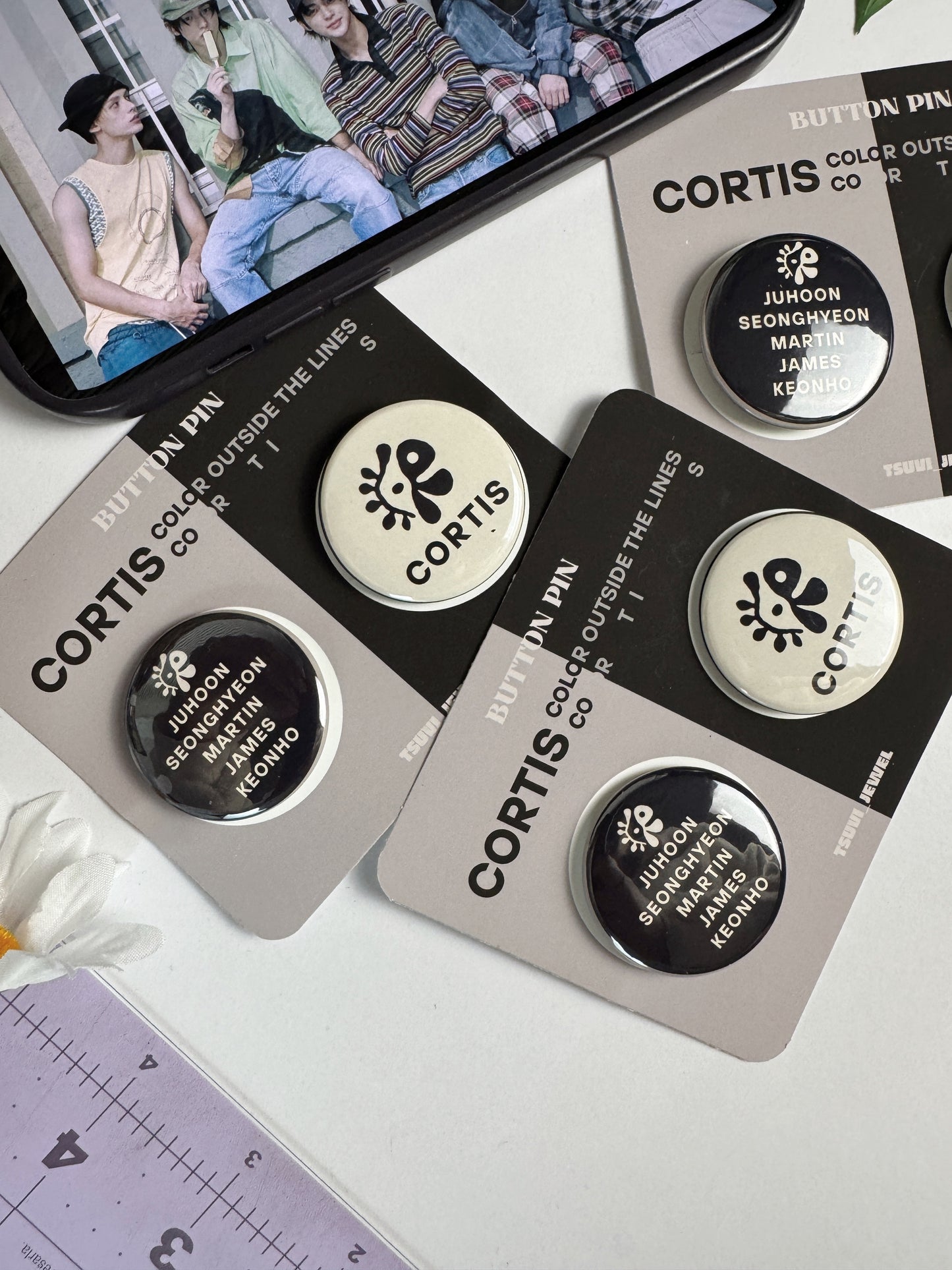 CORTIS Button Pin Badge (1.5" Diameter)