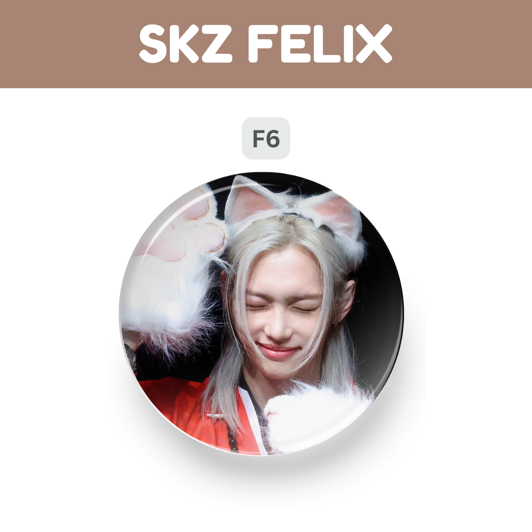 Kpop Stray Kids Felix Cute Button Pin Badge Tsuvishop Kpop badge pin Store