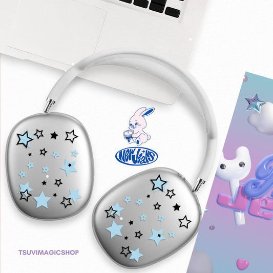 Tsuvishop Y2K Newjeans AirPods Max Silicone Cover, new jeans anti-Scratch ear headphone for tokki Bunnies.