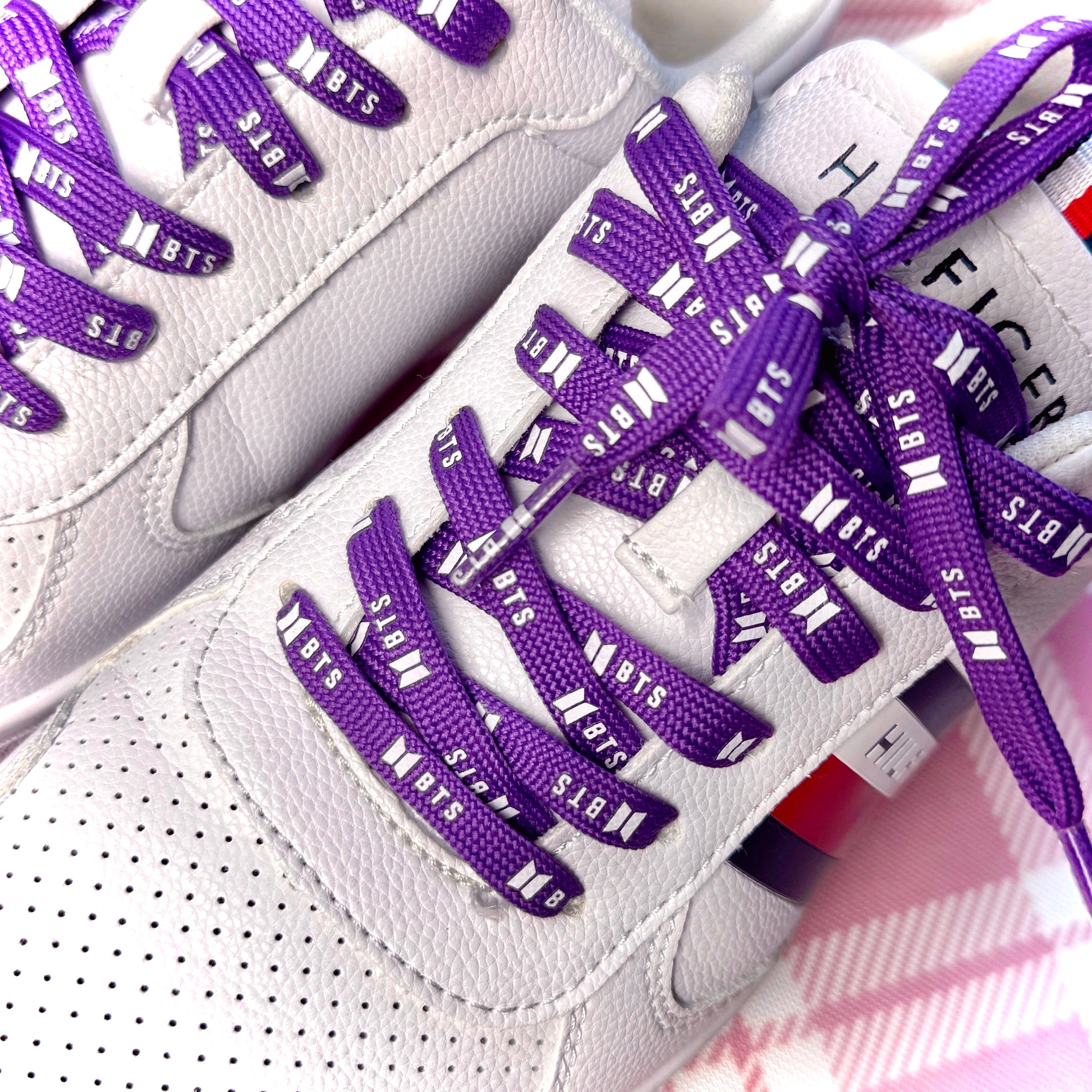 BTS Shoelaces Borahae Purple Laces BTS Army Merch Tsuvishop Kpop Store
