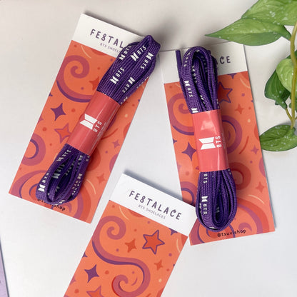 BTS Shoelaces Borahae Purple Laces