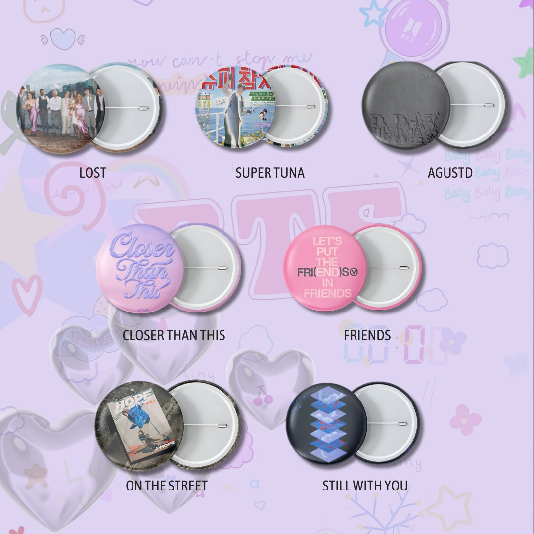 BTS Solo Album Cover Pin Badge