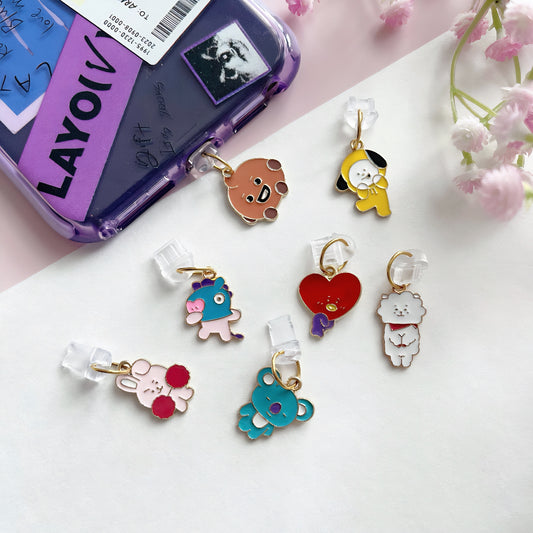 BT21 Charms Phone Dust Plug