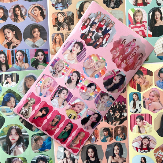 Kpop girl group Twice Sticker Sheet Tsuvishop