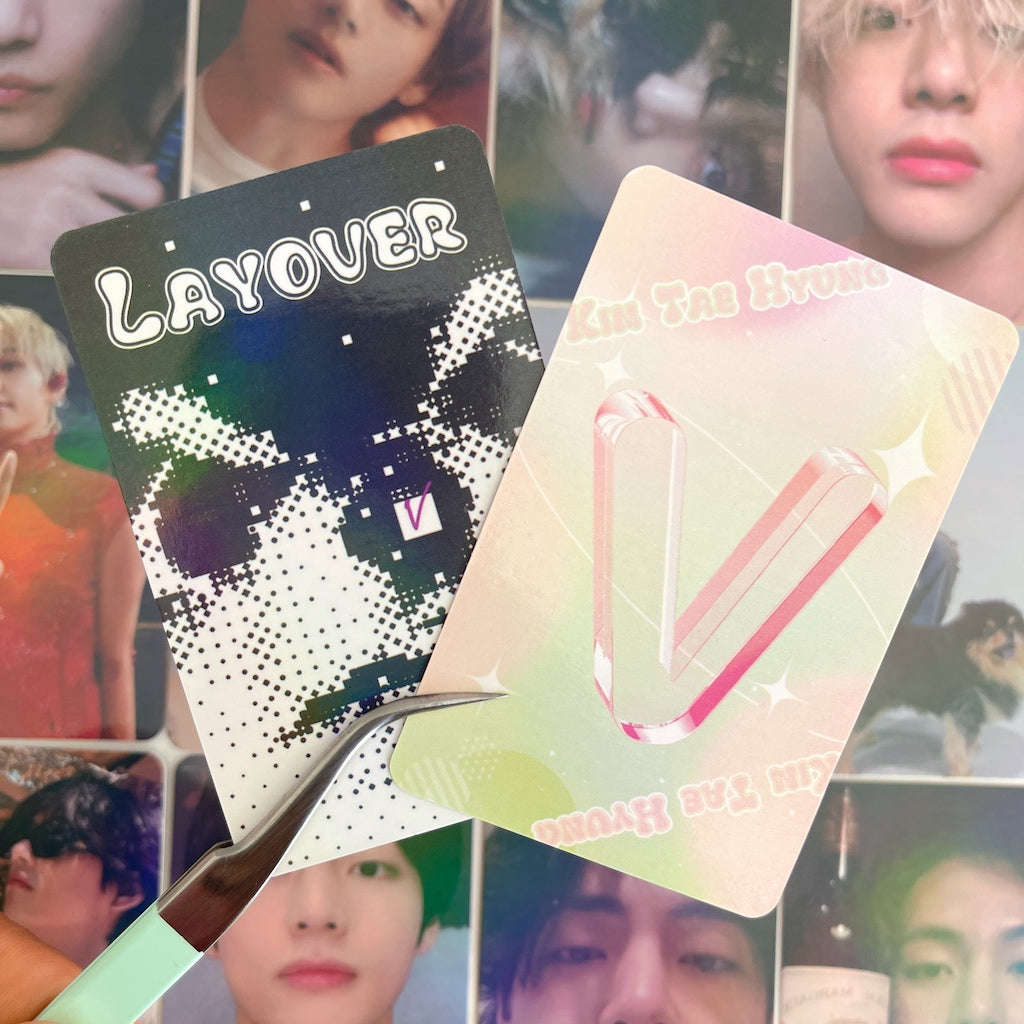 Holographic BTS Taehyung Photocards