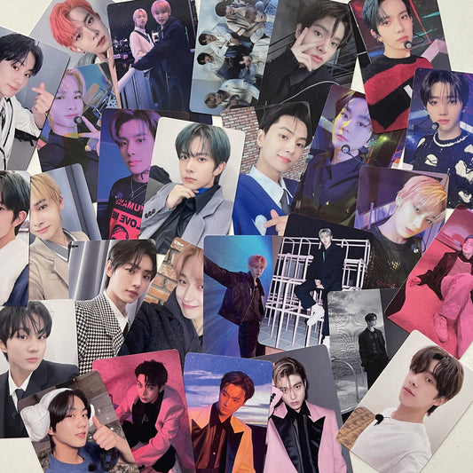 Enhypen Photocards assorted, double-sided, glossy finish stray kids kpop photocard for fan gift