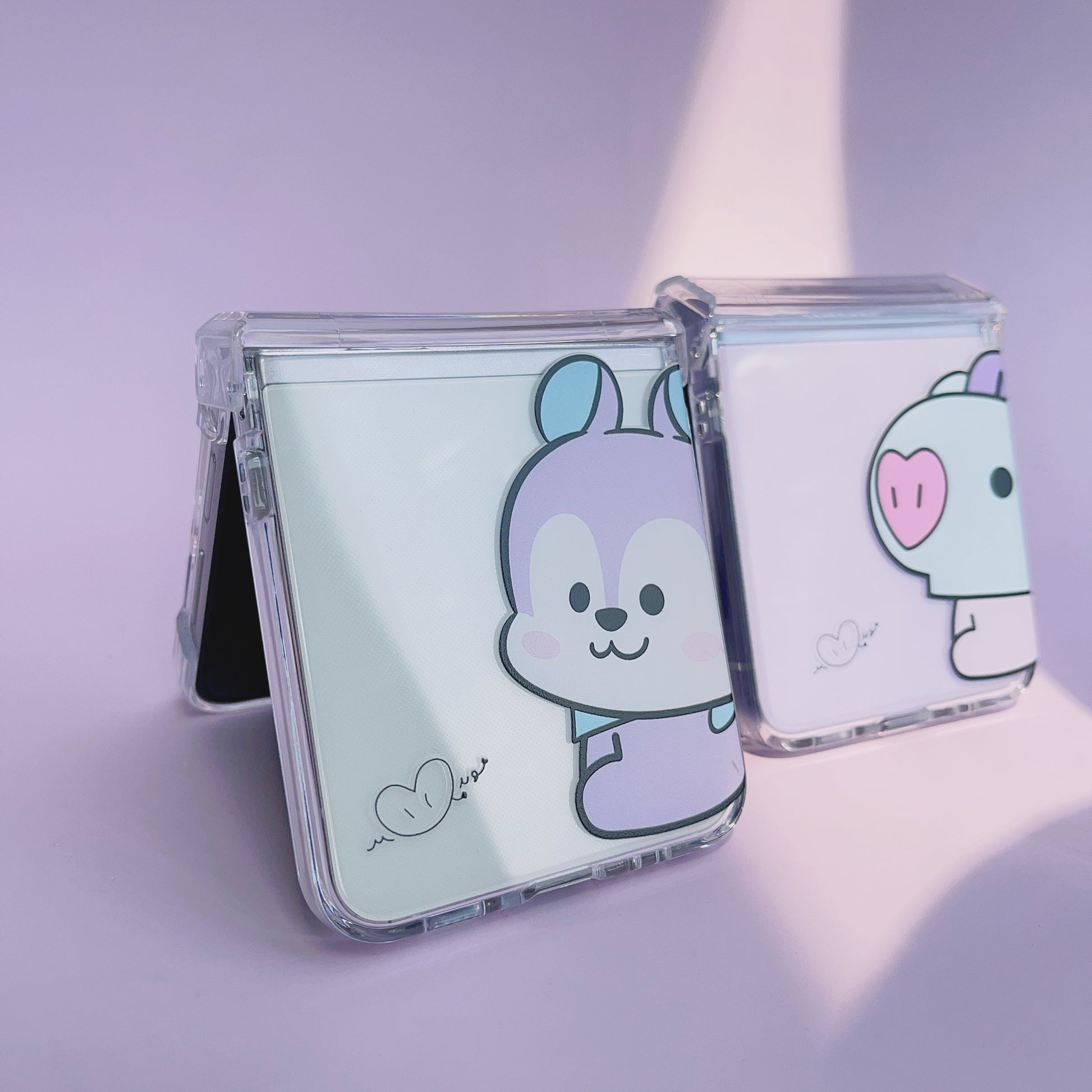 Tsuvishop BT21 Phone case Samsung Galaxy Zflip 5 / 4 / 3 BTS phone case kpop custom bt21 bangtan phonecase gift for army fans, case tata, meng, chimmy, cookie, koya, RJ