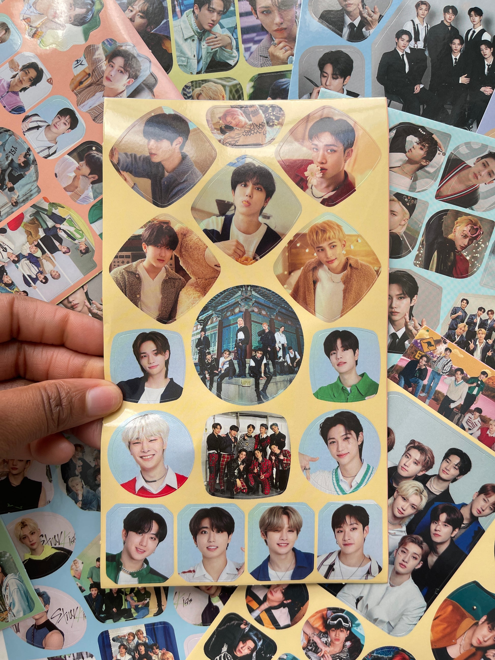 Kpop Stray Kids Sticker Sheet Glossy Finish Tsuvishop