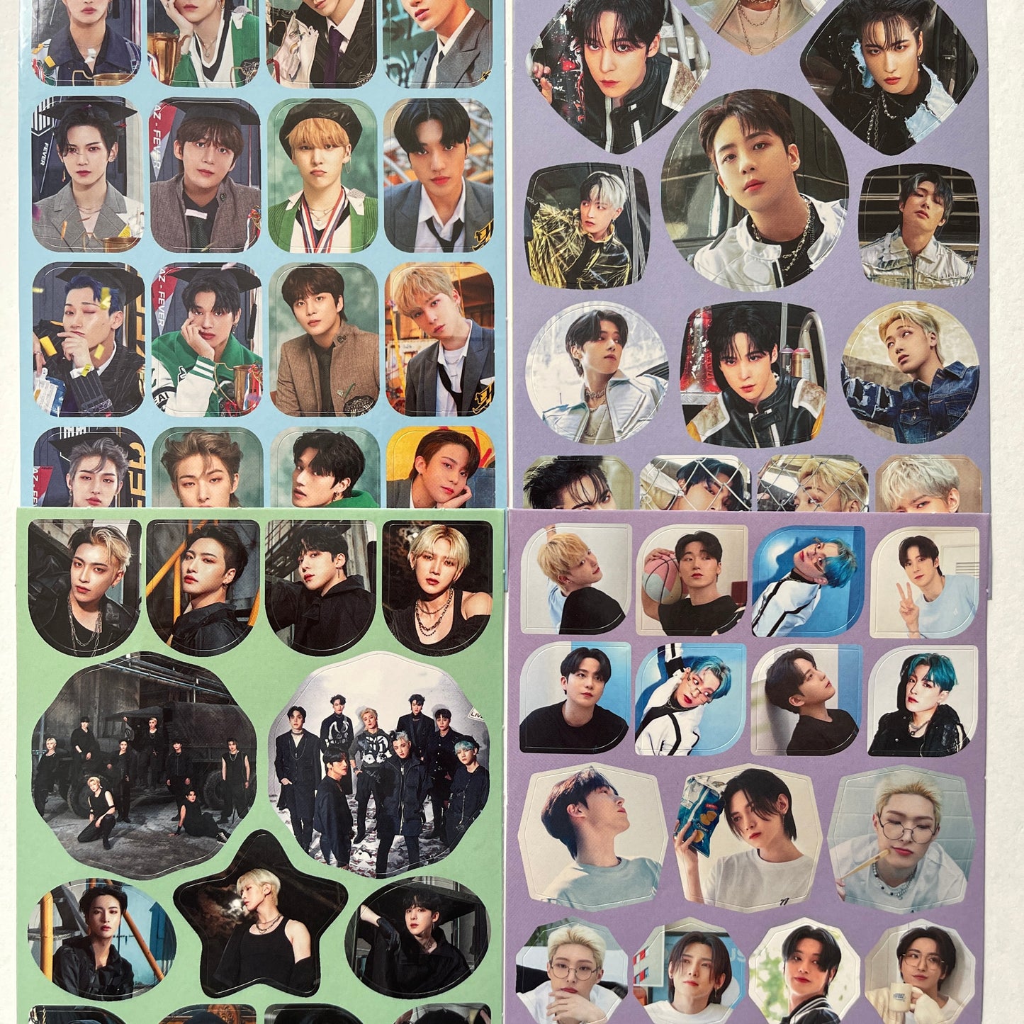 Tsuvishop k-pop Ateez Sticker Sheet Glossy Finish