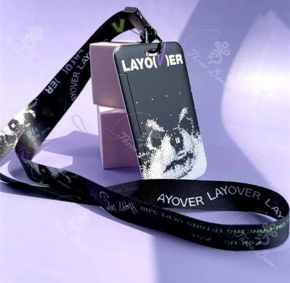 BTS Taehyung Layover Yeontan Card Holder Lanyard