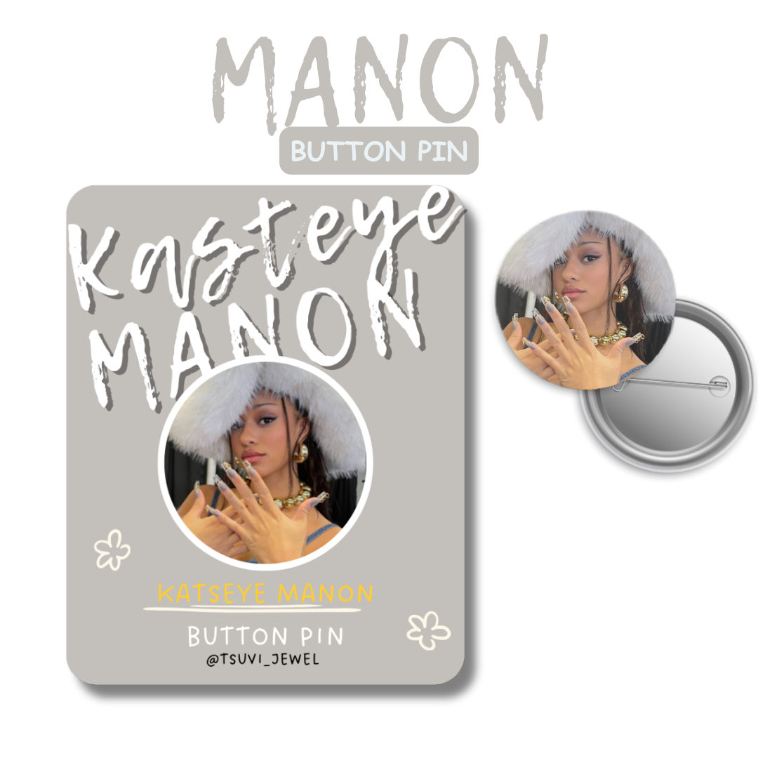 KATSEYE Button Pin Badge: K-Pop Fan Merch, Eyekons (1.5" Diameter)