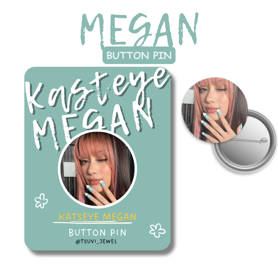 KATSEYE Button Pin Badge: K-Pop Fan Merch, Eyekons (1.5" Diameter)