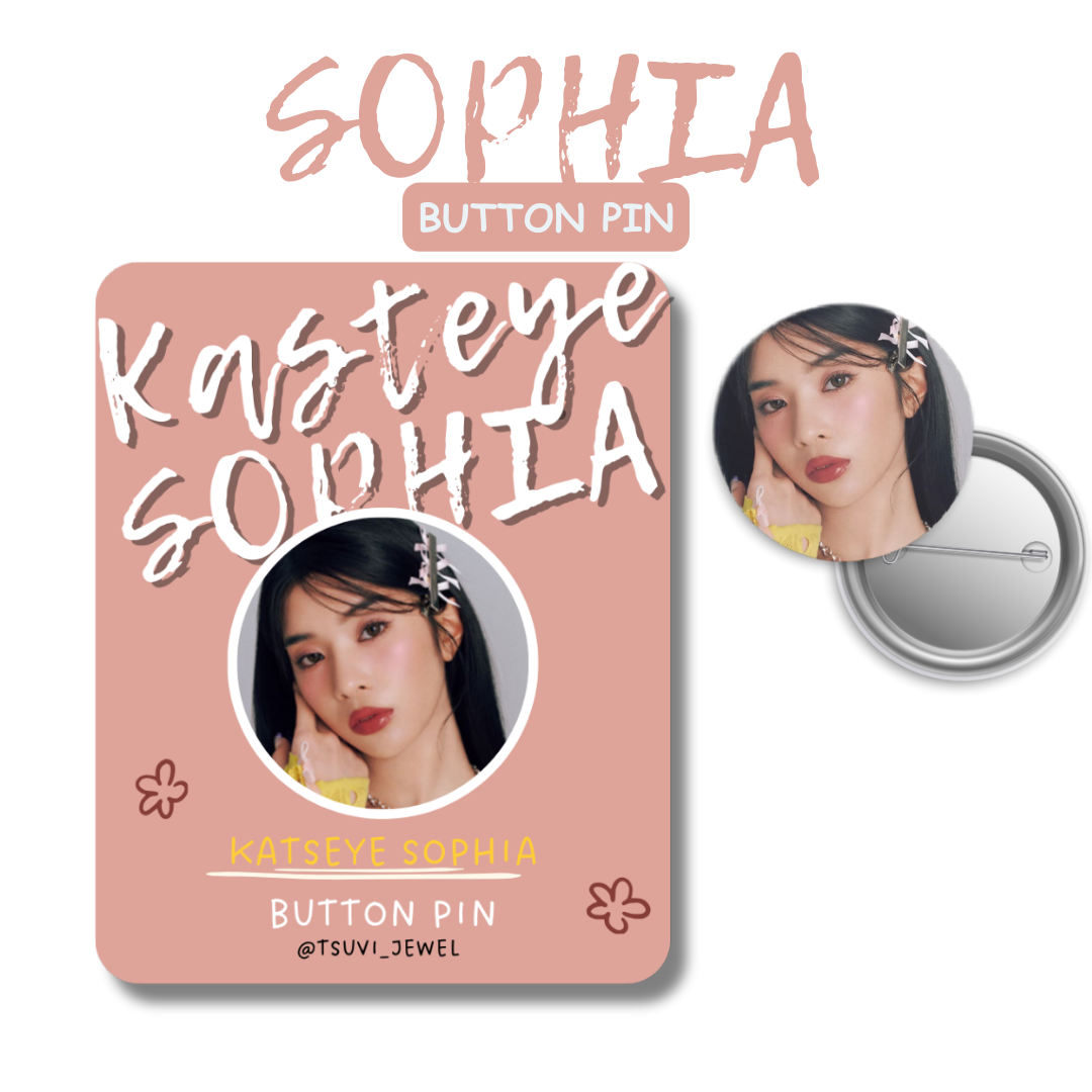 KATSEYE Button Pin Badge: K-Pop Fan Merch, Eyekons (1.5" Diameter)