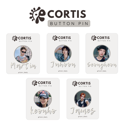 Kpop CORTIS Button Pin Badge: K-Pop Fan Merch, Hybe Boy group Cortis (1.5" Diameter) 