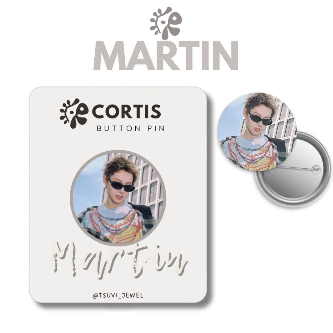 Kpop CORTIS Button Pin Badge: K-Pop Fan Merch, Hybe Boy group Cortis (1.5" Diameter) Tsuvishop Merch