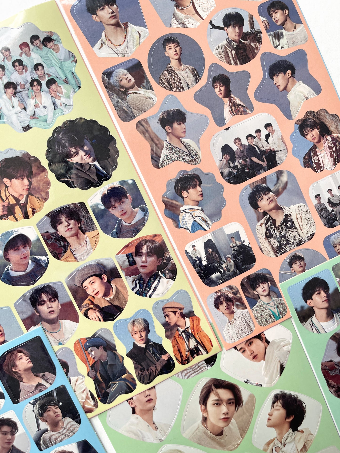 Kpop Seventeen Sticker Sheet Glossy Finish Tsuvishop