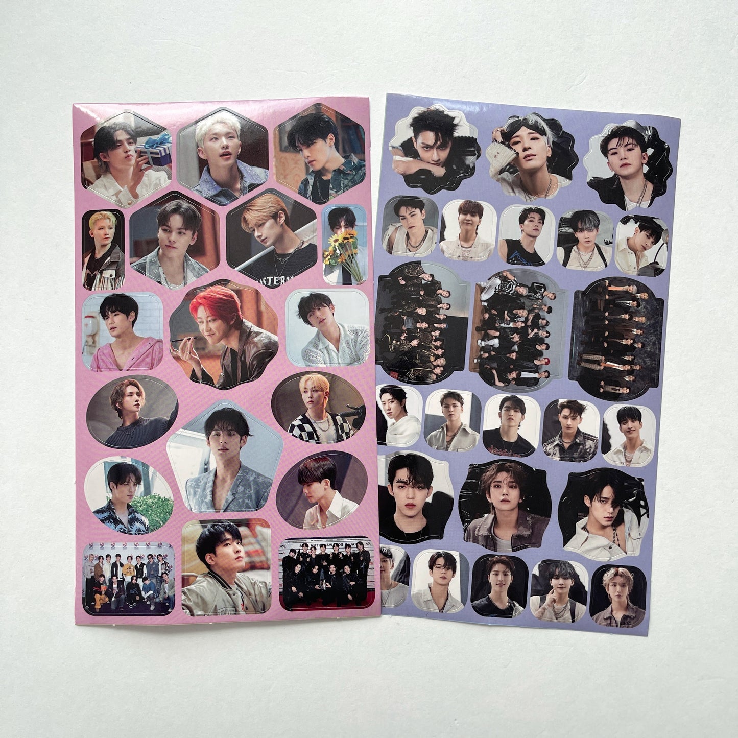 Kpop Seventeen Sticker Sheet Glossy Finish Tsuvishop