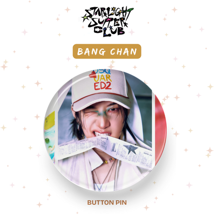Kpop Stray Kids Starlight Button Pin Badge tsuvishop k-pop badge pins store