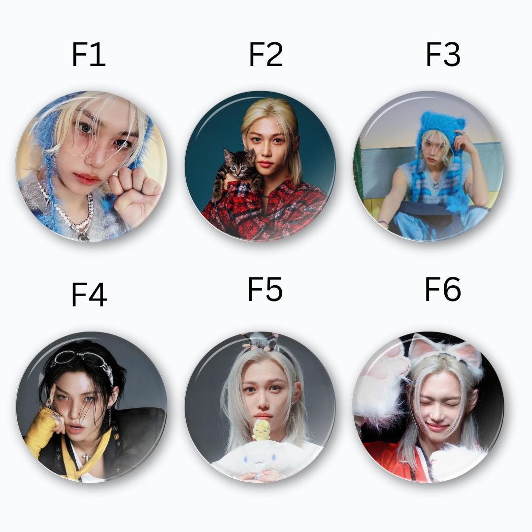 Kpop Stray Kids Felix Cute Button Pin Badge Tsuvishop Kpop badge pin Store 15