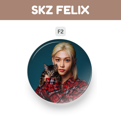 Kpop Stray Kids Felix Cute Button Pin Badge Tsuvishop Kpop badge pin Store