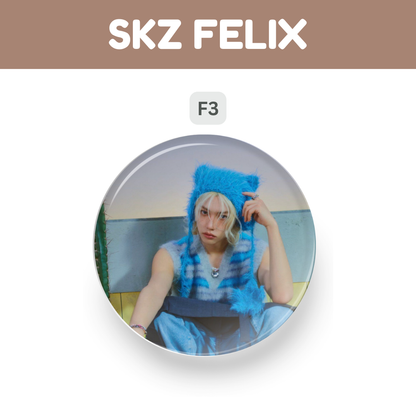Kpop Stray Kids Felix Cute Button Pin Badge Tsuvishop Kpop badge pin Store