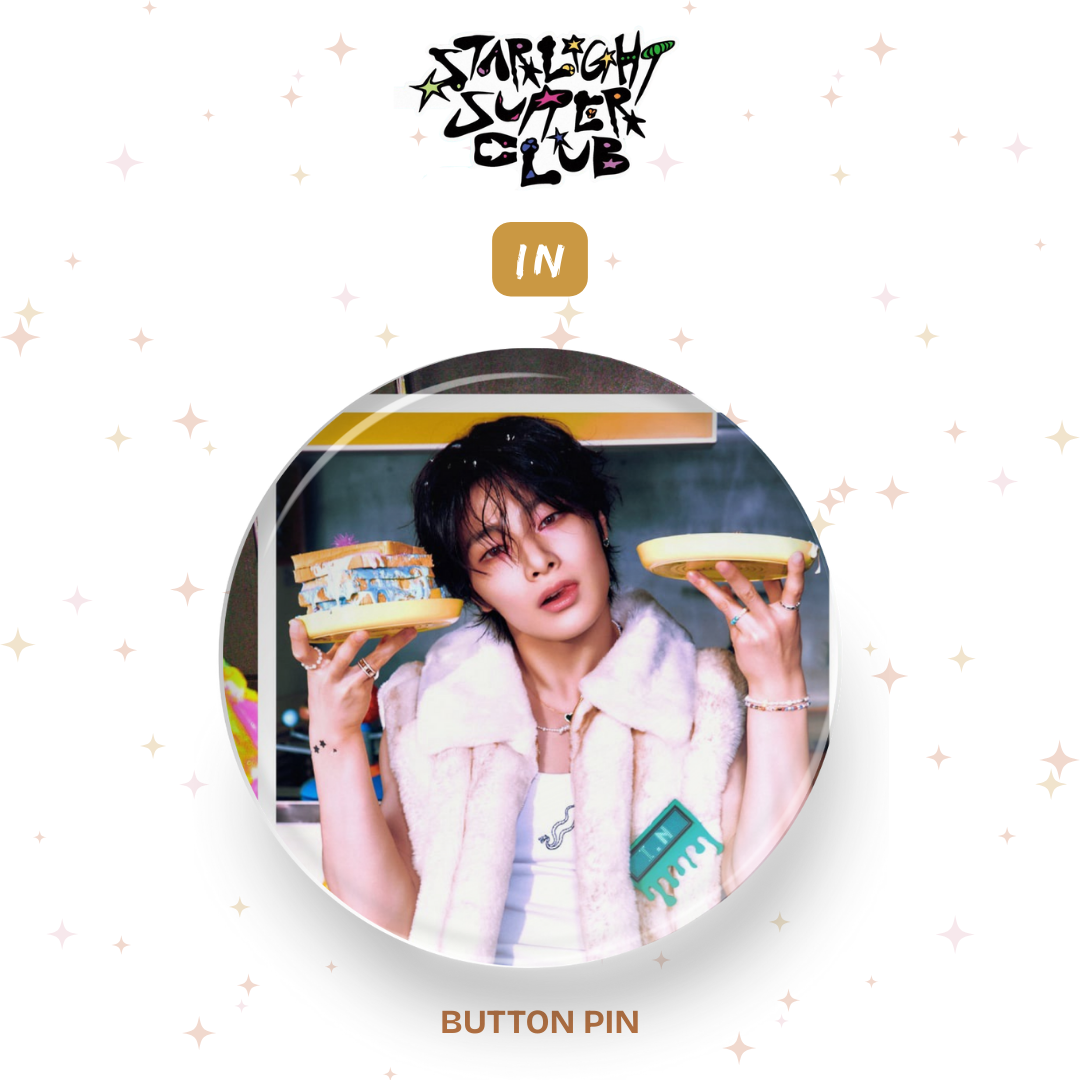 Kpop Stray Kids Starlight Button Pin Badge tsuvishop k-pop badge pins store