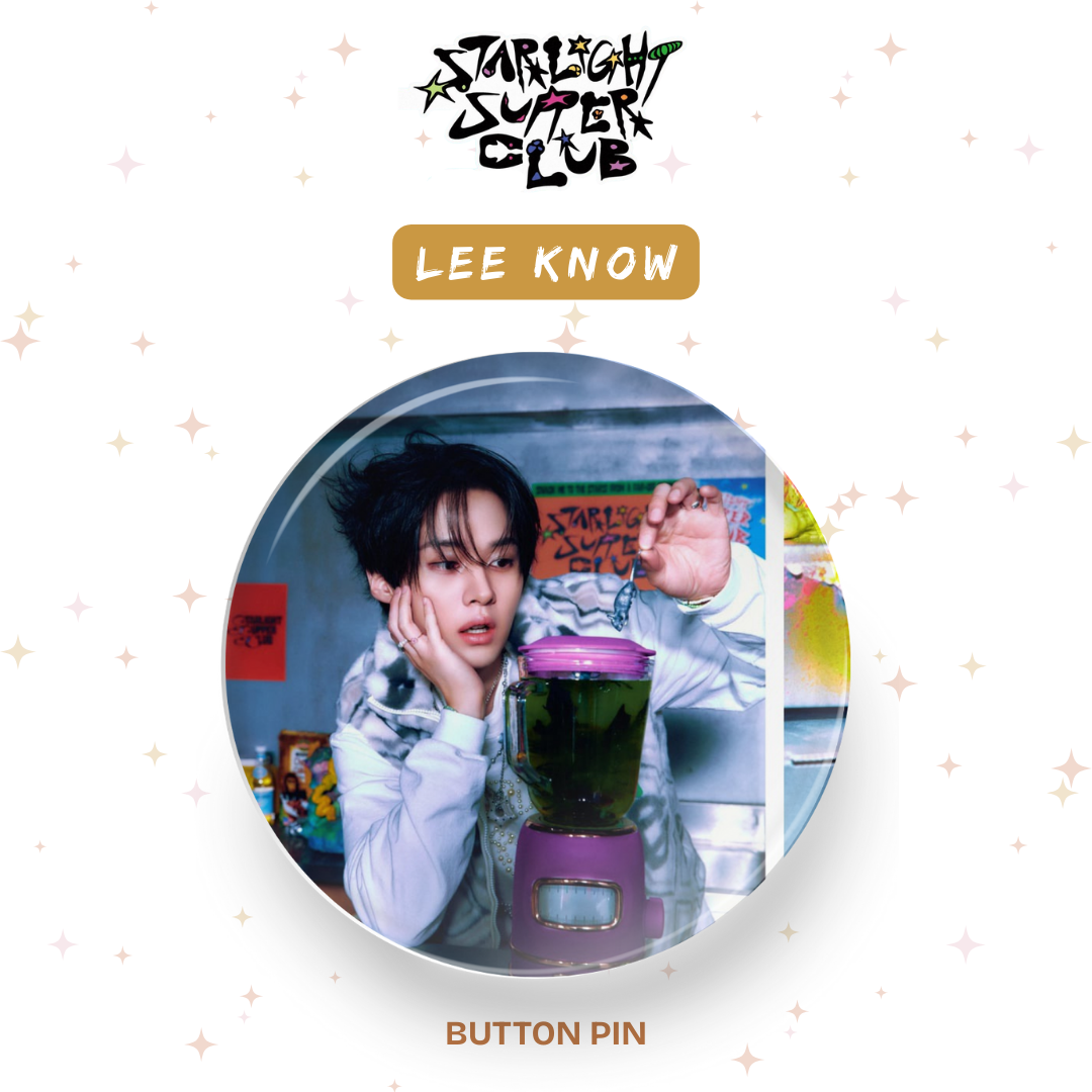 Kpop Stray Kids Starlight Button Pin Badge tsuvishop k-pop badge pins store