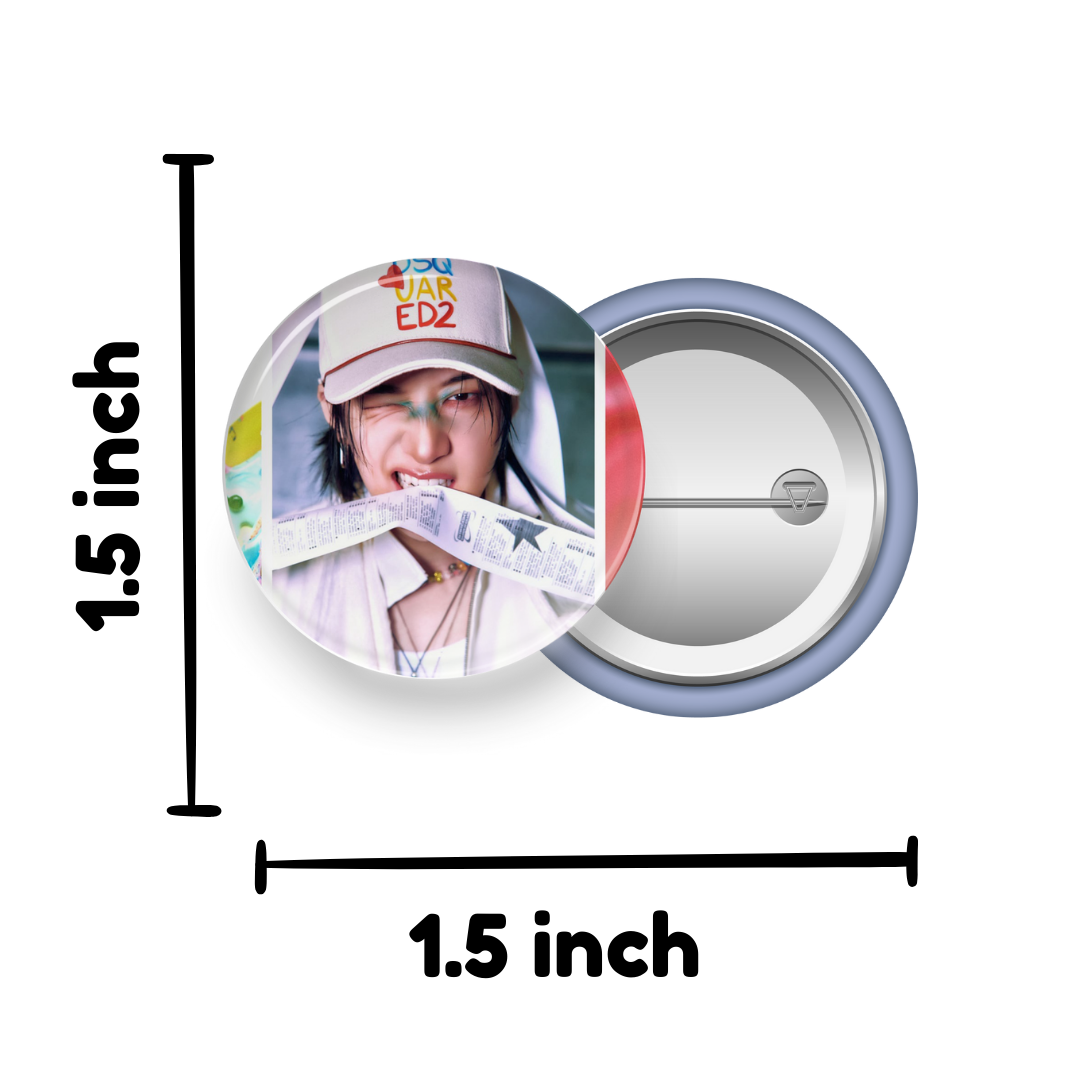 Kpop Stray Kids Starlight Button Pin Badge tsuvishop k-pop badge pins store