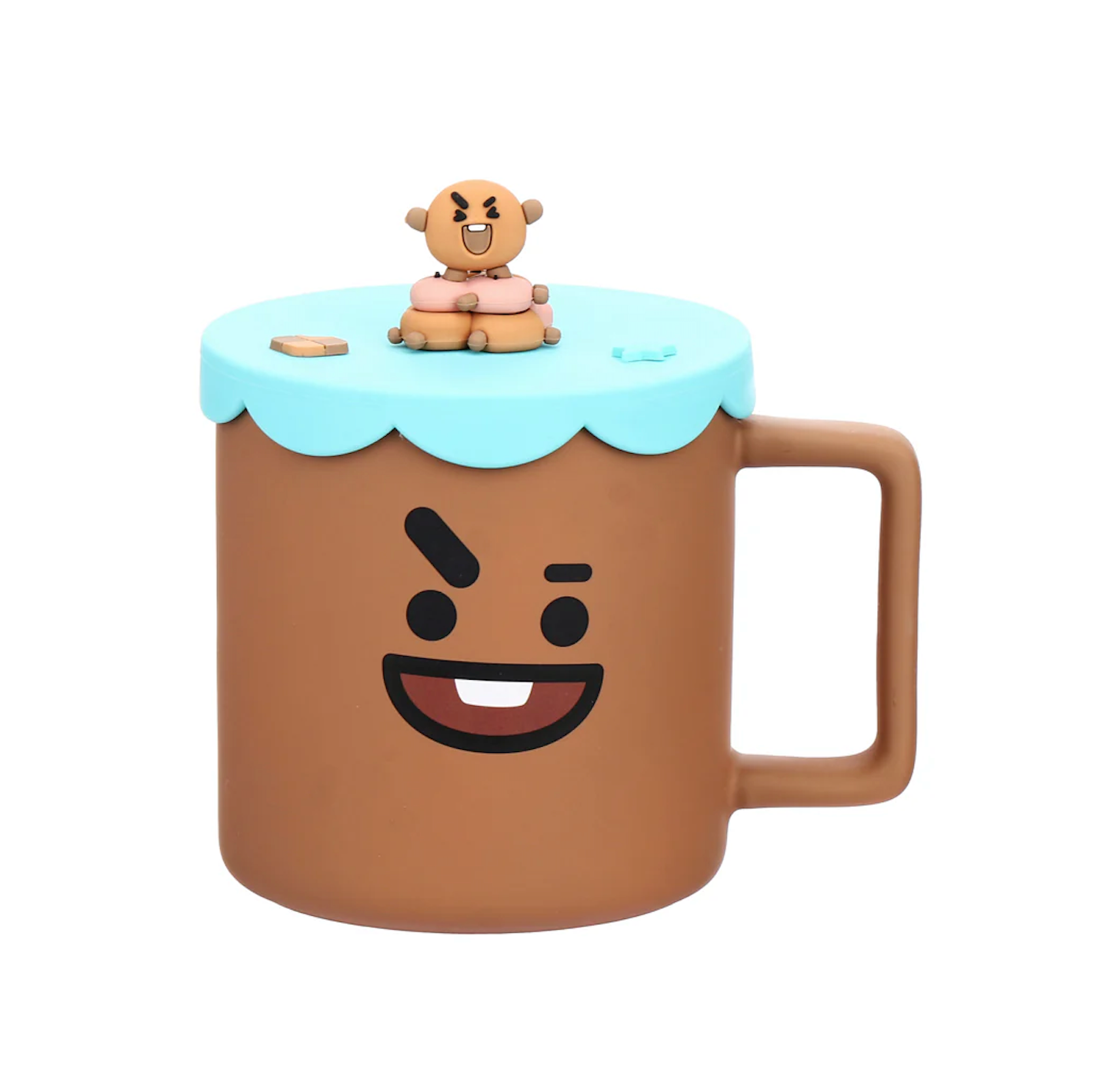 Miniso BT21 Collection Ceramic Cup with Silicone Lid (425mL)(SHOOKY)