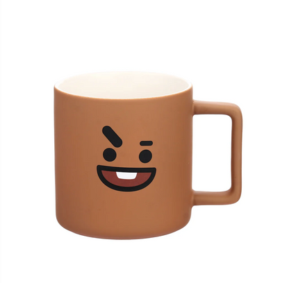 Miniso BT21 Collection Ceramic Cup with Silicone Lid (425mL)(SHOOKY)