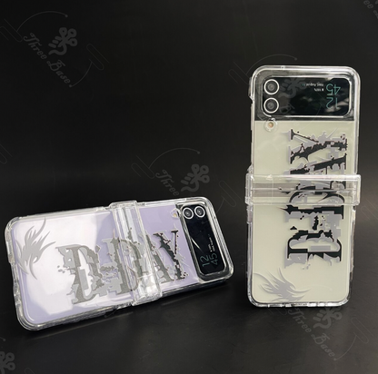 Tsuvishop BTS Suga Agust D Phone case Samsung Galaxy Z flip 3 / 4 / 5 for bts phonecase suga merch keychain agustd phonecase kpop bts army fan gift