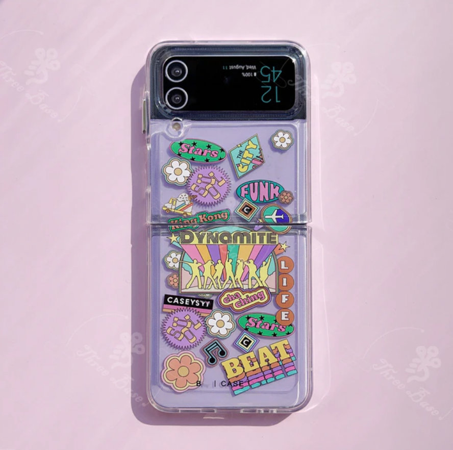 Tsuvishop BTS Phone case Samsung Galaxy Zflip 5/3/3 bts Dynamite phonecase Butter Permission to dance keychain bts airpods