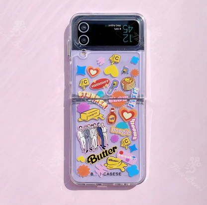 Tsuvishop BTS Phone case Samsung Galaxy Zflip 5/3/3 bts Dynamite phonecase Butter Permission to dance keychain bts airpods