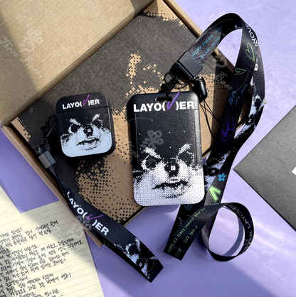 BTS Taehyung Layover Yeontan Card Holder Lanyard