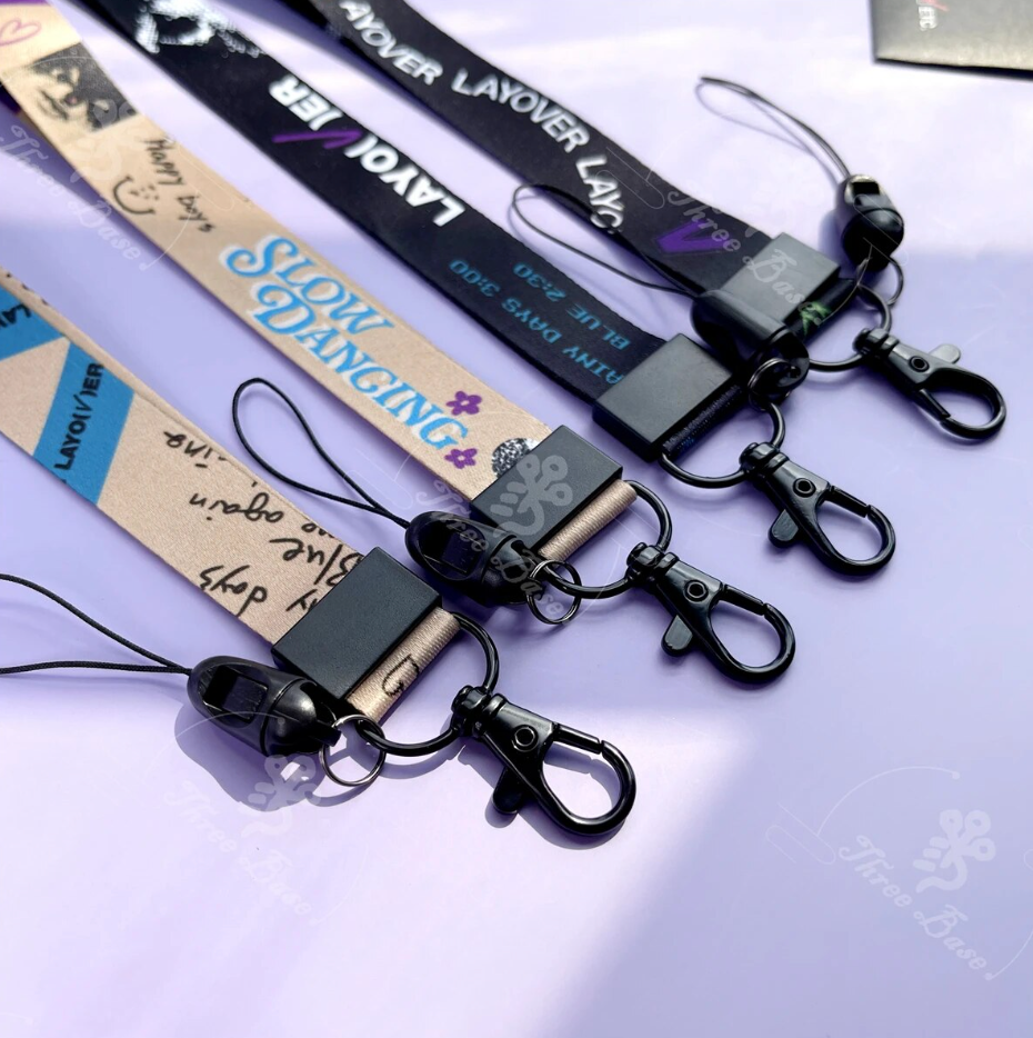 BTS Taehyung Layover Yeontan Card Holder Lanyard