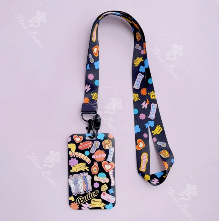 Tsuvishop BTS Permission To Dance Card Holder Lanyard. KPOP Neck Lanyard Maxident, Thursday Child, Dynamite, ON, Butter, Permission to dance