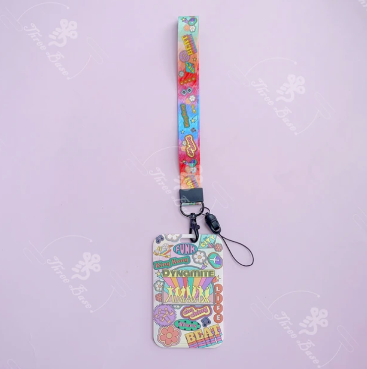 BTS Permission To Dance Card Holder Lanyard. KPOP Neck Lanyard Maxident, Thursday Child, Dynamite, ON, Butter, Permission to dance