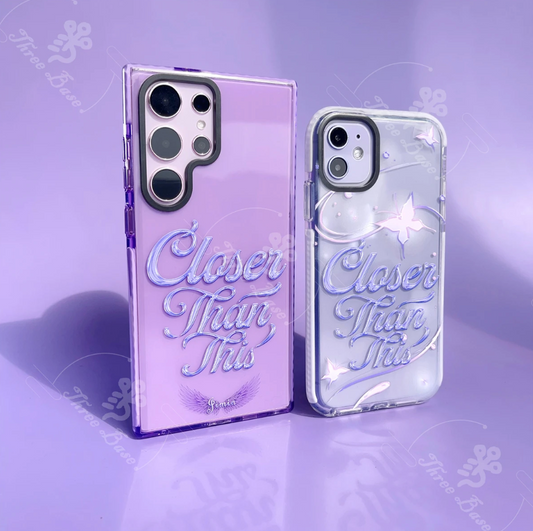 Tsuvishop BTS Jimin Closer Than This clear cover phone case. Compatible with various iPhone & Samsung models