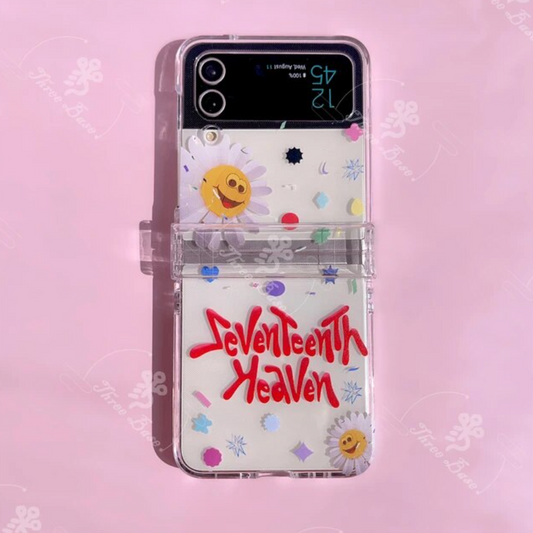 Kpop Seventeen Heaven Samsung Galaxy Z-flip 5 / 4/ 3 phone case carat seventeen phonecase kpop case svt merch keychain seventeen fan gift