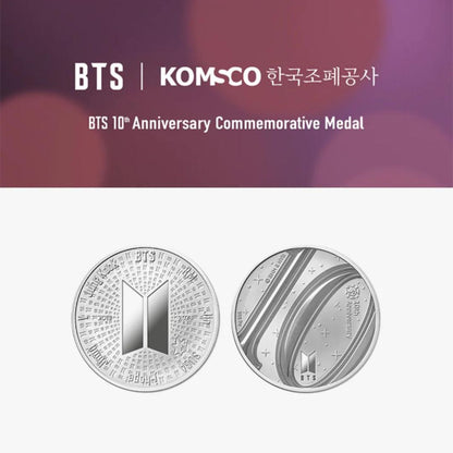 bts 10th anniversary medal coin for army fans tsuvishop kpop store