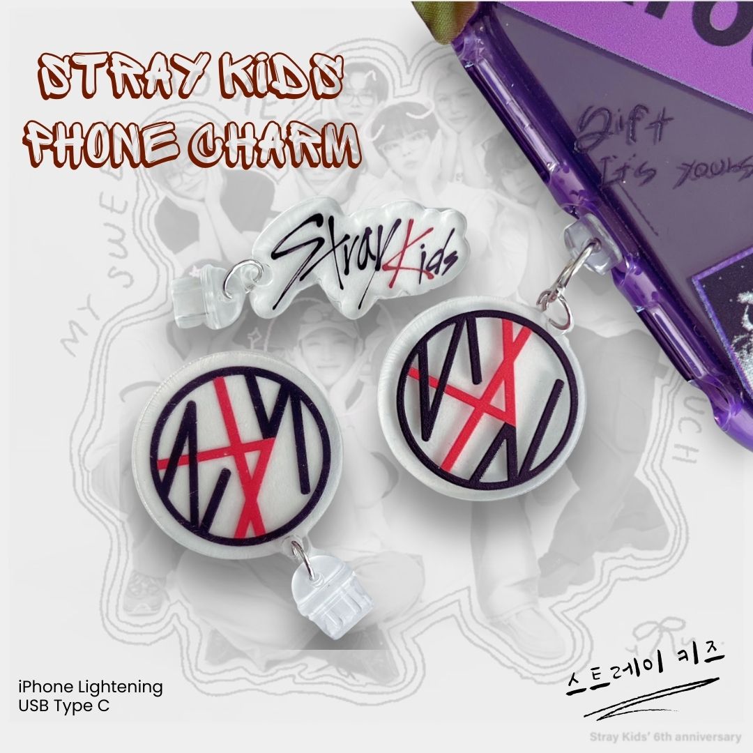 kpop straykids charms phone charm dust plug tsuvishop