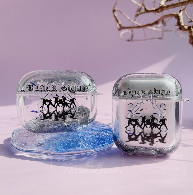 BTS BlackSwan Glitter Airpod Case & Samsung Bud - Tsuvishop Shop Kpop