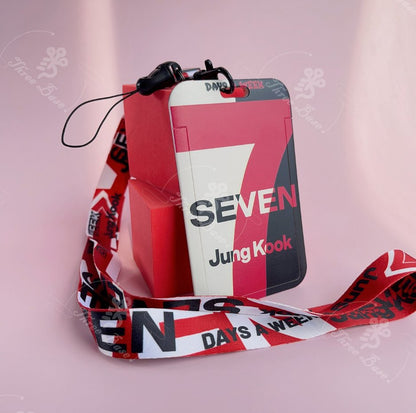 BTS Jungkook Seven Lanyard jungkook card holder - Tsuvishop Shop Kpop