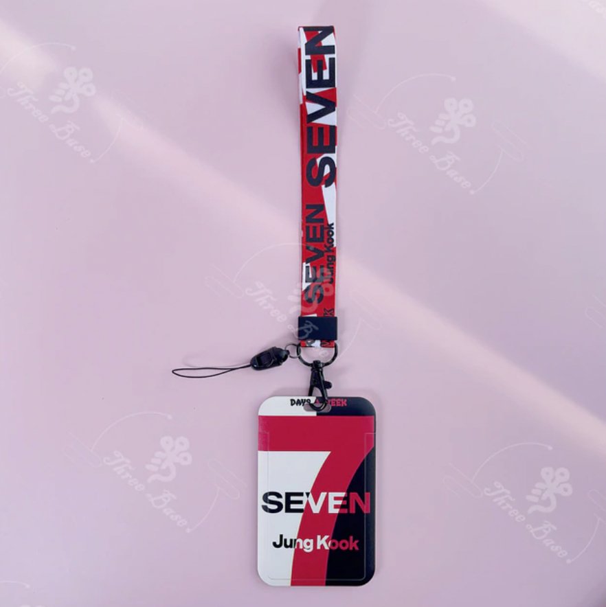 BTS Jungkook Seven Lanyard jungkook card holder - Tsuvishop Shop Kpop