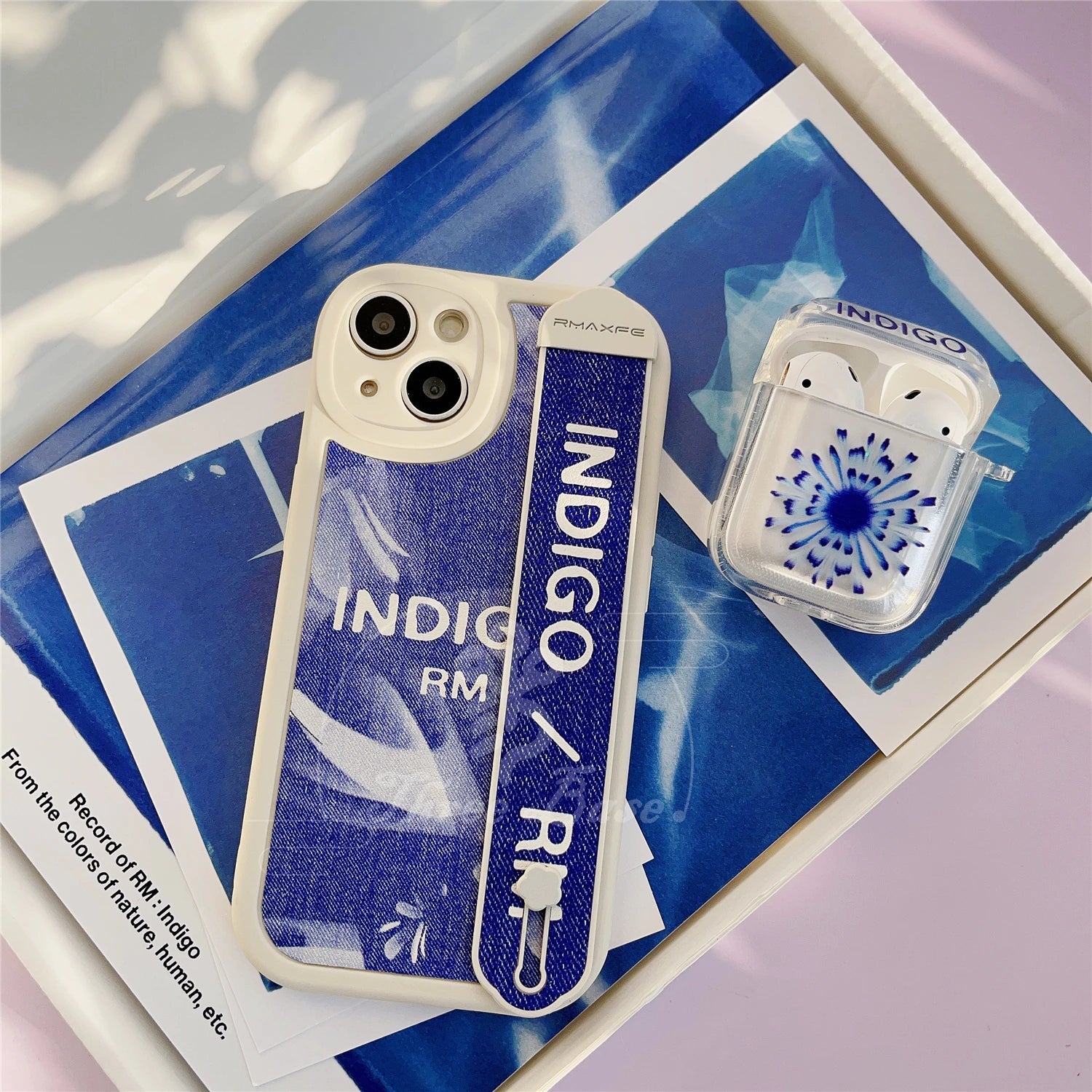 Blue BTS Namjoon Indigo Album Phone Case Tsuvishop. Compatible with iphone and samsung