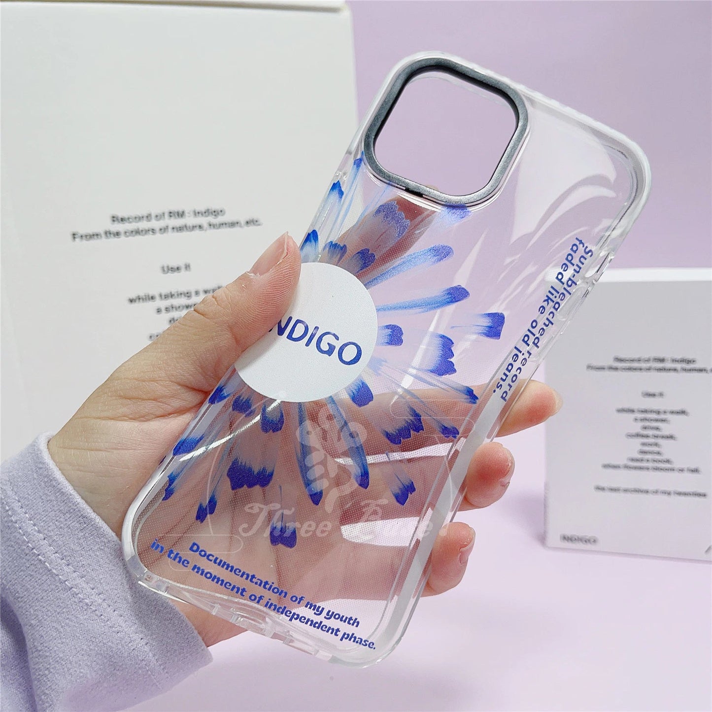 Blue BTS Namjoon Indigo Album Phone Case Tsuvishop. Compatible with iphone and samsung