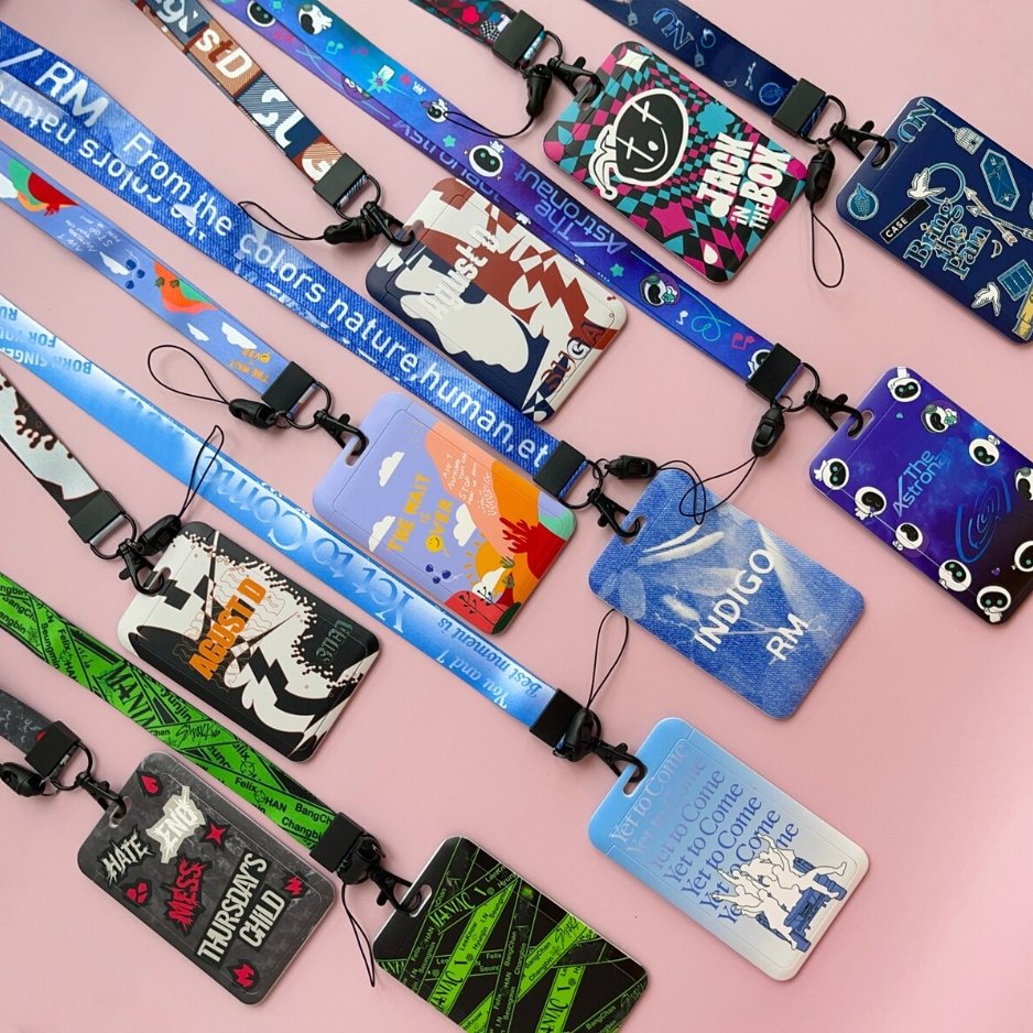 KPOP Neck Lanyard Straykids TXT Bangtan Jimin Jhope Namjoon Jin Agust D Suga - Tsuvishop Shop Kpop