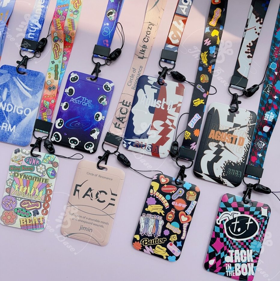 KPOP Neck Lanyard Straykids TXT Bangtan Jimin Jhope Namjoon Jin Agust D Suga - Tsuvishop Shop Kpop