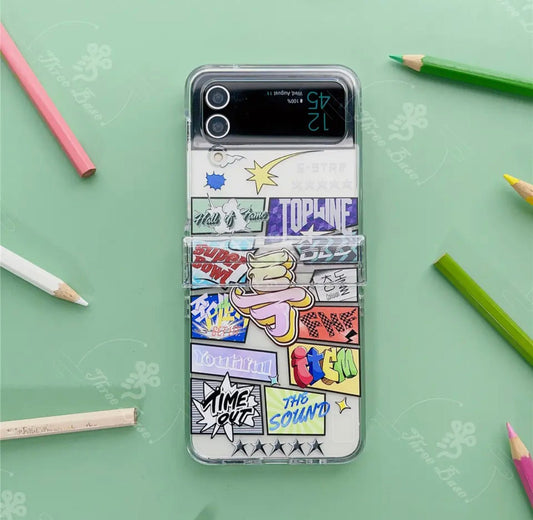 STRAY KIDS Samsung Galaxy Z-flip 3/4/5 New Album 5Star S-Class Stray kids Phone Case - Tsuvishop Shop Kpop